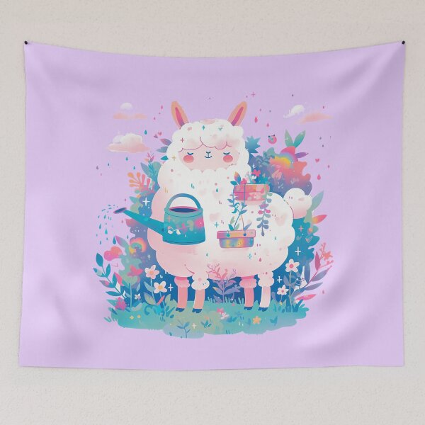 Item preview, Cute Llama gardening designed and sold by WoollenLlama.