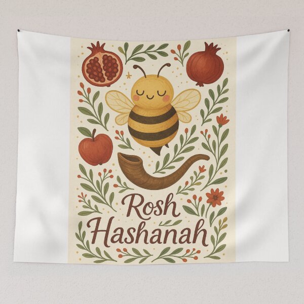 Item preview,  Rosh Hashanah Symbols Jewish New Year designed and sold by Places On Earth.