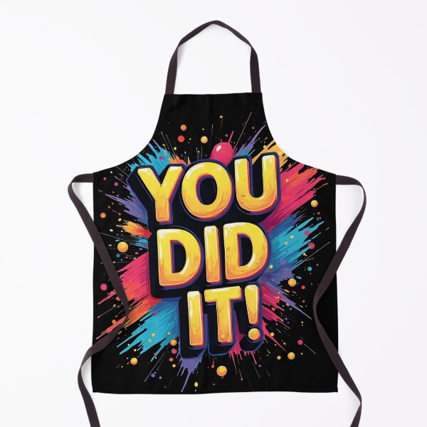 Item preview, You Did It Colorful Paint Splash Typography Vibrant Comic Style Motivational Poster With Bold Celebration Energy Graphic Design designed and sold by Mimoshi ⭐⭐⭐⭐⭐.
