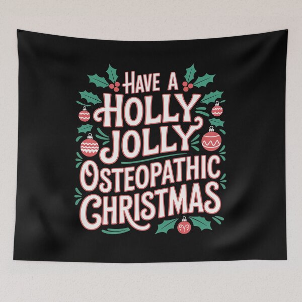 Item preview, Have a Holly Jolly Osteopathic Christmas – Funny Spine Holiday Design designed and sold by osteopath shop.