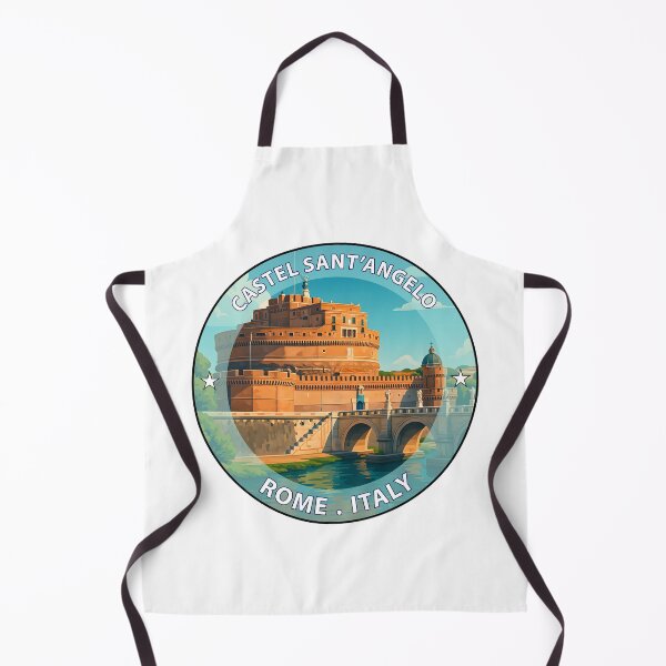 Item preview, Castel Sant’Angelo Rome Italy – Iconic Landmark Travel vacation destination souvenir art stamp designed and sold by inkNext.