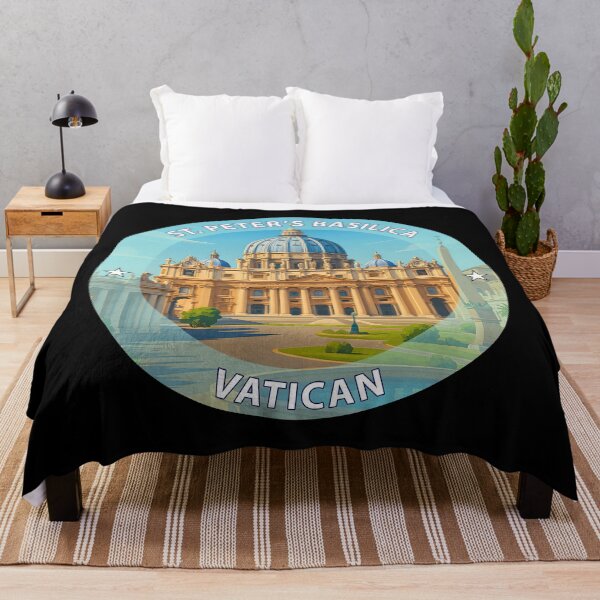 Item preview, St. Peter’s Basilica Vatican City – Iconic Landmark Travel vacation destination souvenir art stamp designed and sold by inkNext.