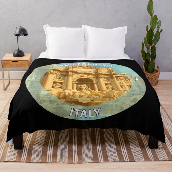 Item preview, Trevi Fountain Rome Italy – Iconic Landmark Travel vacation destination souvenir art stamp designed and sold by inkNext.