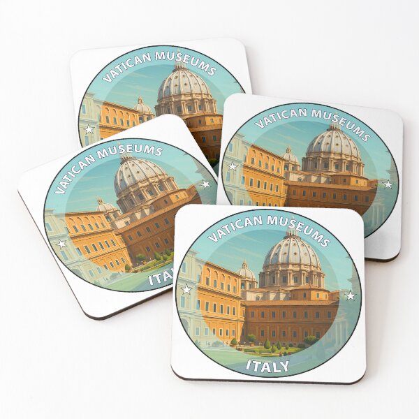 Item preview, Vatican Museums Rome Italy – Iconic Landmark Travel vacation destination souvenir art stamp designed and sold by inkNext.