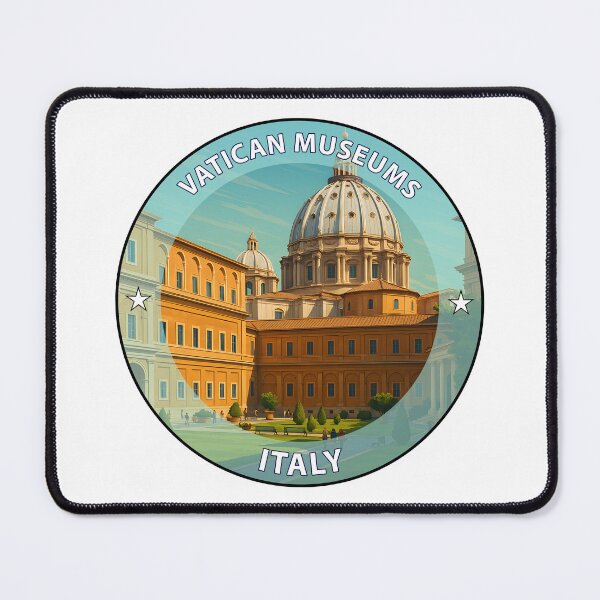 Item preview, Vatican Museums Rome Italy – Iconic Landmark Travel vacation destination souvenir art stamp designed and sold by inkNext.