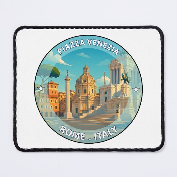 Item preview, Piazza Venezia Rome Italy – Iconic Landmark Travel vacation destination souvenir art stamp designed and sold by inkNext.