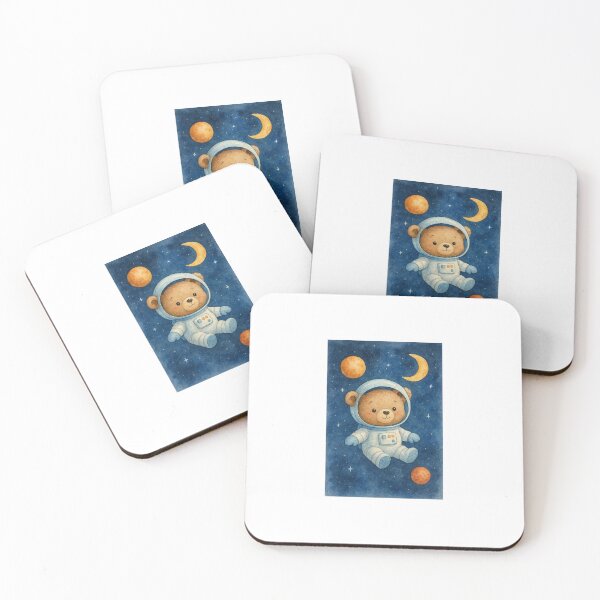Item preview, Astro Bear in Space - Watercolor Astronaut Bear designed and sold by Liv Solara.