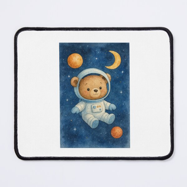 Item preview, Astro Bear in Space - Watercolor Astronaut Bear designed and sold by Liv Solara.