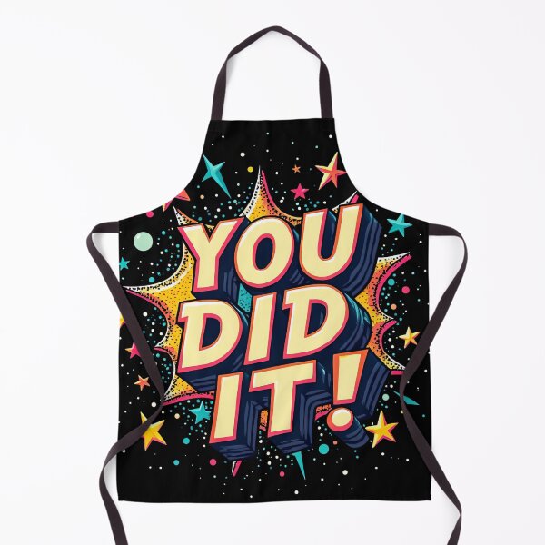 Item preview, You Did It Bold Retro Comic Pop Art Style Typography With Colorful Starburst Explosion Fun Celebration Success Design designed and sold by Mimoshi ⭐⭐⭐⭐⭐.