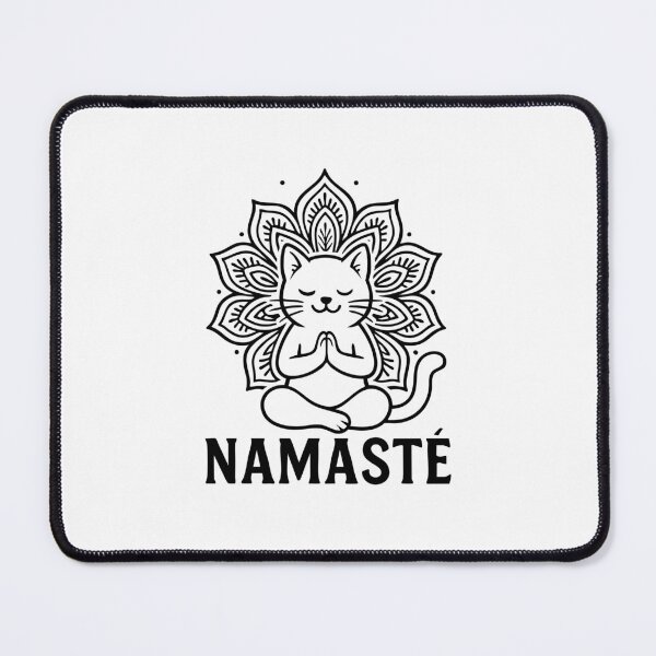 Item preview, Namaste, Yoga Cat in Lotus Position designed and sold by NamasteOle.