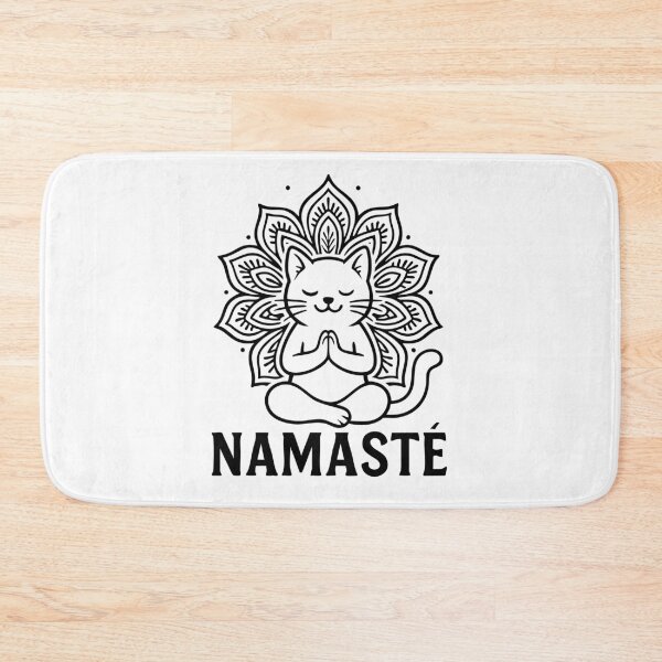 Item preview, Namaste, Yoga Cat in Lotus Position designed and sold by NamasteOle.