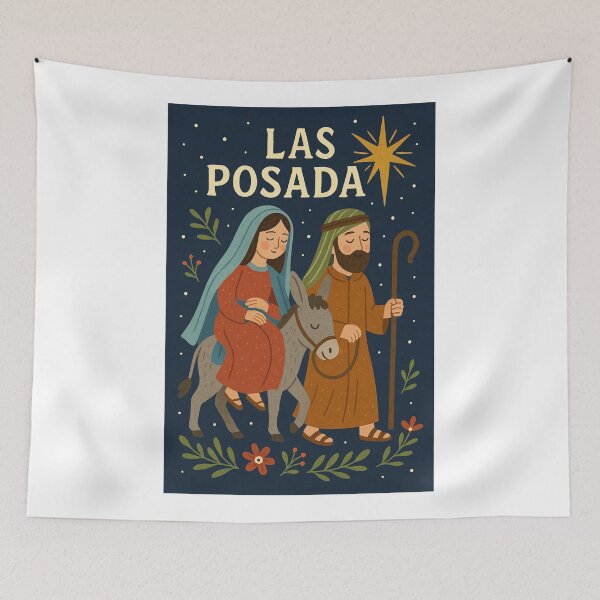 Item preview, Las Posadas Mary and Joseph Journey Mexico designed and sold by Aryabek.
