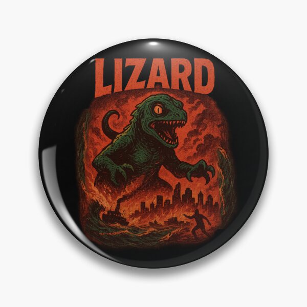 Item preview, Retro Futuristic Horror Lizard | Lizard Poster | Lizard Meme | Lizard Retro Design | Lizard Vintage | Lizard Sci-Fi | Lizard Creature | Lizard Illustration designed and sold by Patternomania.