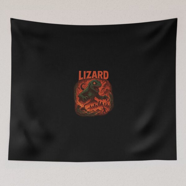 Item preview, Retro Futuristic Horror Lizard | Lizard Poster | Lizard Meme | Lizard Retro Design | Lizard Vintage | Lizard Sci-Fi | Lizard Creature | Lizard Illustration designed and sold by Patternomania.