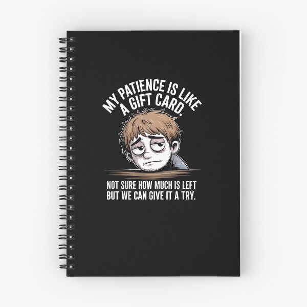 Item preview, Funny Patience Gift Card Quote – Sarcastic Humor Design designed and sold by MissRasheedHam.