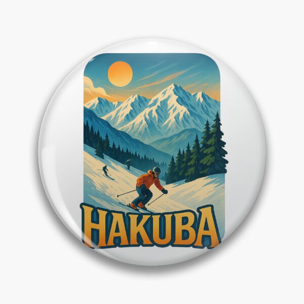 Item preview, Hakuba Japan Ski Resort with Sunset Over the Alps designed and sold by Aryabek.