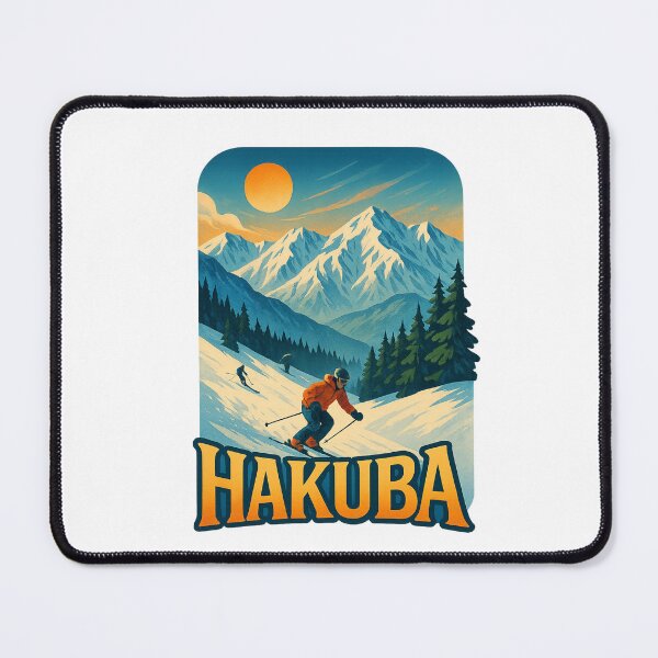 Item preview, Hakuba Japan Ski Resort with Sunset Over the Alps designed and sold by Aryabek.