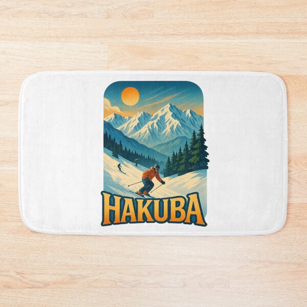 Item preview, Hakuba Japan Ski Resort with Sunset Over the Alps designed and sold by Aryabek.