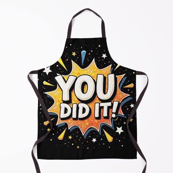 Item preview, You Did It Energetic Comic Pop Art Style Bold Typography With Starburst Explosion Bright Cheerful Success Celebration Design designed and sold by Mimoshi ⭐⭐⭐⭐⭐.