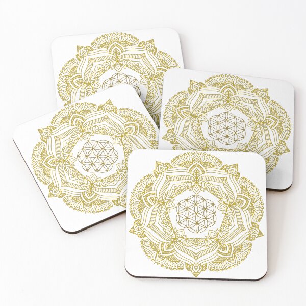 Item preview, Golden Flower of Life Mandala designed and sold by KornDala88.