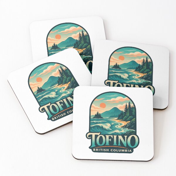 Item preview, Tofino Canada Wild Coastline and Mountain Sunset designed and sold by Aryabek.