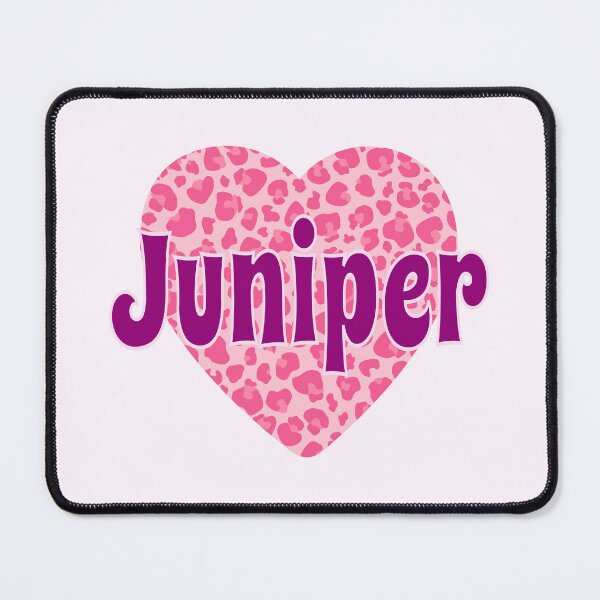 Item preview, Juniper Name Pink Leopard Heart  designed and sold by Jeallan Designs.