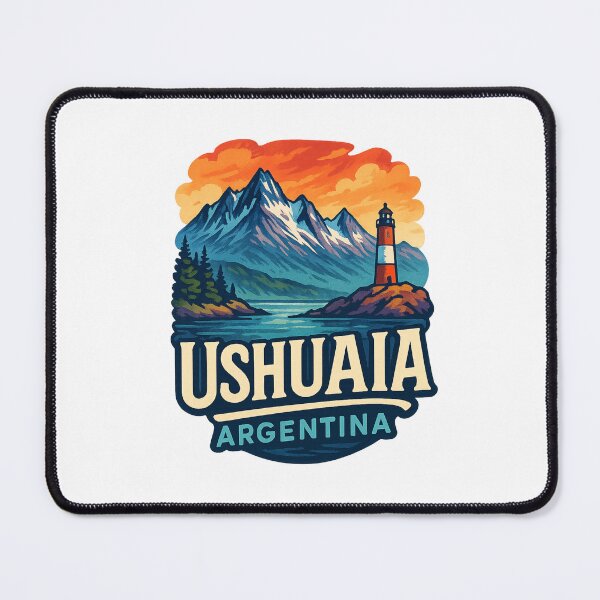 Item preview, Ushuaia Argentina Lighthouse and Andes Mountains designed and sold by Aryabek.
