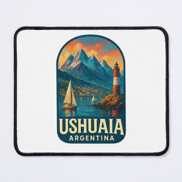 Item preview, Ushuaia Sailboats and Patagonian Village View designed and sold by Aryabek.