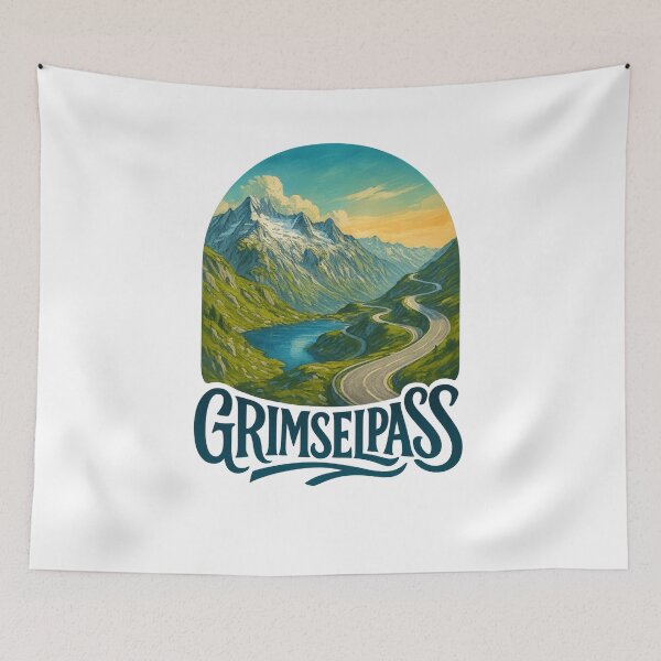 Item preview, Grimselpass Mountain Pass in the Swiss Alps designed and sold by Aryabek.