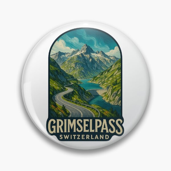 Item preview, Grimselpass Switzerland Alpine Roadscape designed and sold by Aryabek.