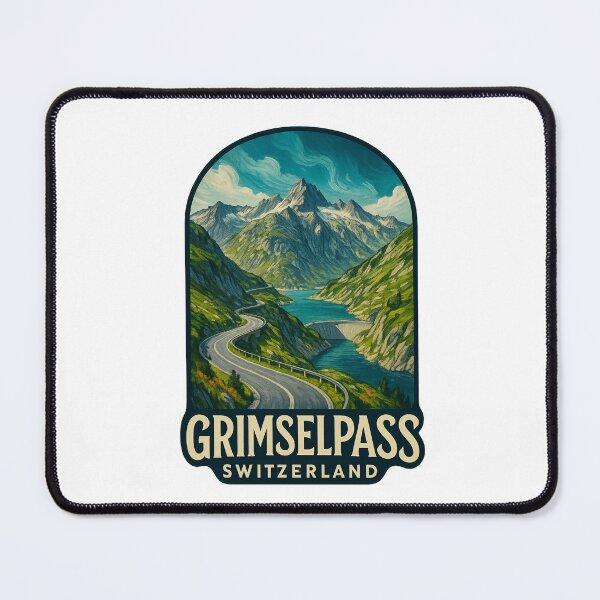 Item preview, Grimselpass Switzerland Alpine Roadscape designed and sold by Aryabek.