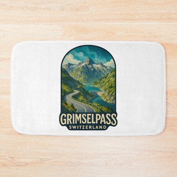 Item preview, Grimselpass Switzerland Alpine Roadscape designed and sold by Aryabek.