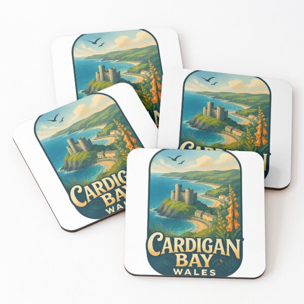 Item preview, Cardigan Bay Castle View Wales designed and sold by Aryabek.