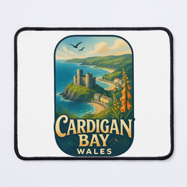 Item preview, Cardigan Bay Castle View Wales designed and sold by Aryabek.