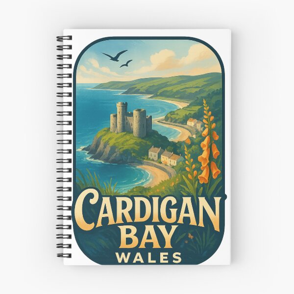 Item preview, Cardigan Bay Castle View Wales designed and sold by Aryabek.