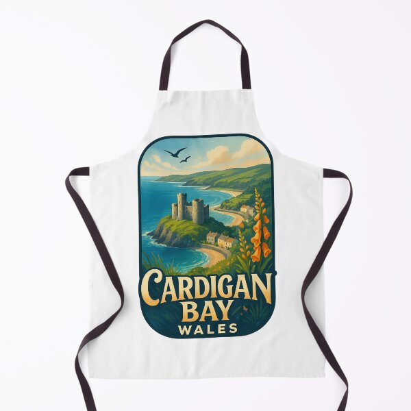 Item preview, Cardigan Bay Castle View Wales designed and sold by Aryabek.