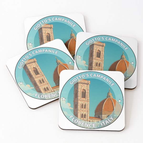 Item preview, Giotto’s Campanile Florence Italy – Iconic Landmark Travel vacation destination souvenir art stamp designed and sold by inkNext.
