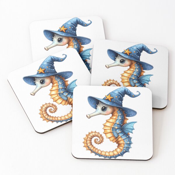 Item preview, Cute Magical Wizard Seahorse designed and sold by takeng07.