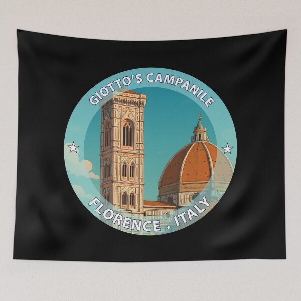 Item preview, Giotto’s Campanile Florence Italy – Iconic Landmark Travel vacation destination souvenir art stamp designed and sold by inkNext.