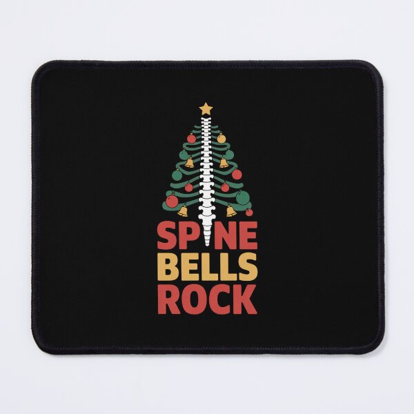 Item preview, Spine Bells Rock – Funny Osteopathy Christmas Spine Design designed and sold by osteopath shop.