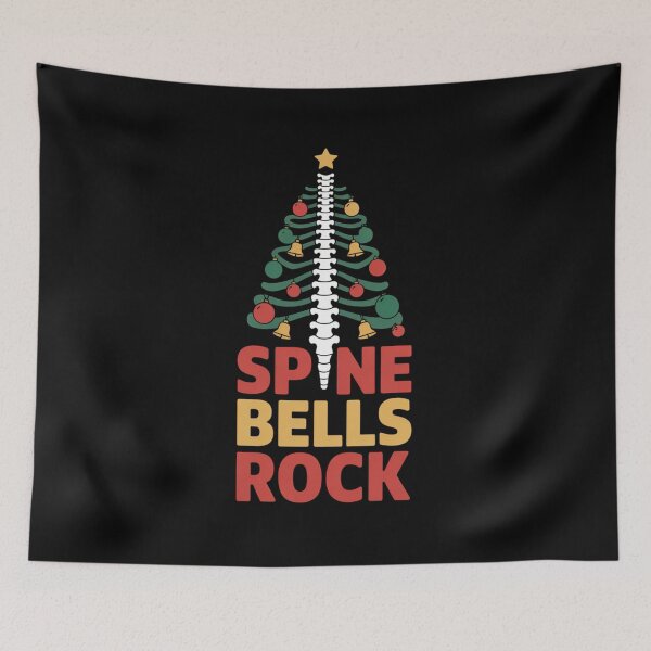 Item preview, Spine Bells Rock – Funny Osteopathy Christmas Spine Design designed and sold by osteopath shop.