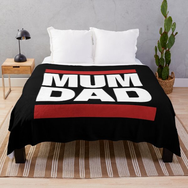 Item preview, MUM DAD (white text version) designed and sold by FREEKNSTEIN.