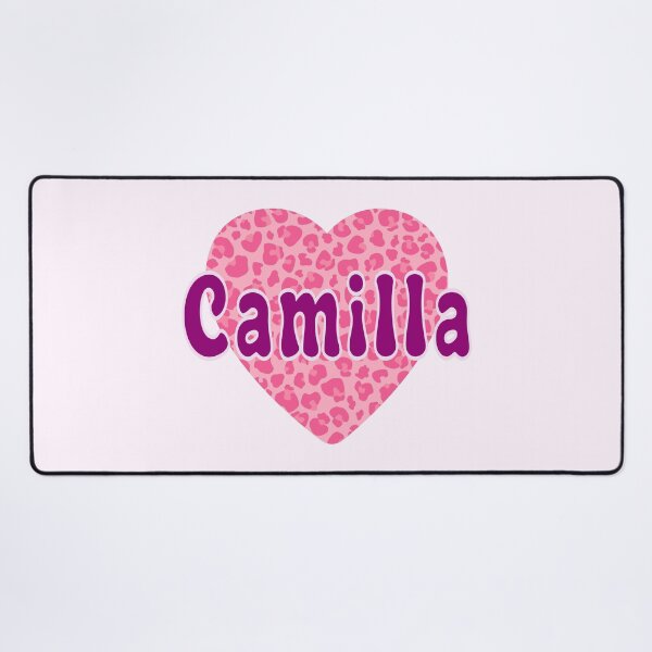 Item preview, Camilla Name Pink Leopard Heart  designed and sold by Jeallan Designs.