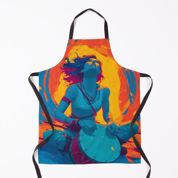 Item preview, Drummer in the Sun – Fauvist Expressionist Art designed and sold by Moisky Art.