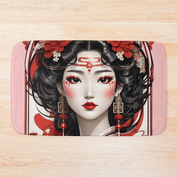 Item preview, Korean Kisaeng Waifu Pinup in Decorative Style designed and sold by BorgSpareParts.