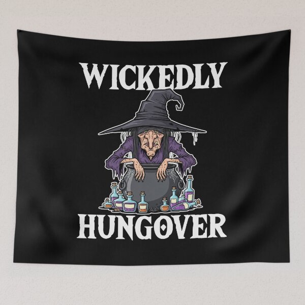 Item preview, WICKEDLY HUNGOVER - WITCH HALLOWEEN designed and sold by KEF Custom.