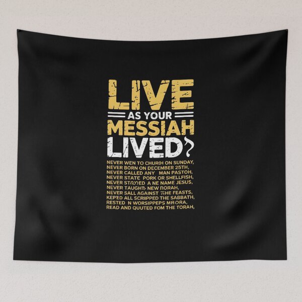 Item preview, Live As Your Messiah Lived Hebrew Roots Faith Design designed and sold by MissRasheedHam.
