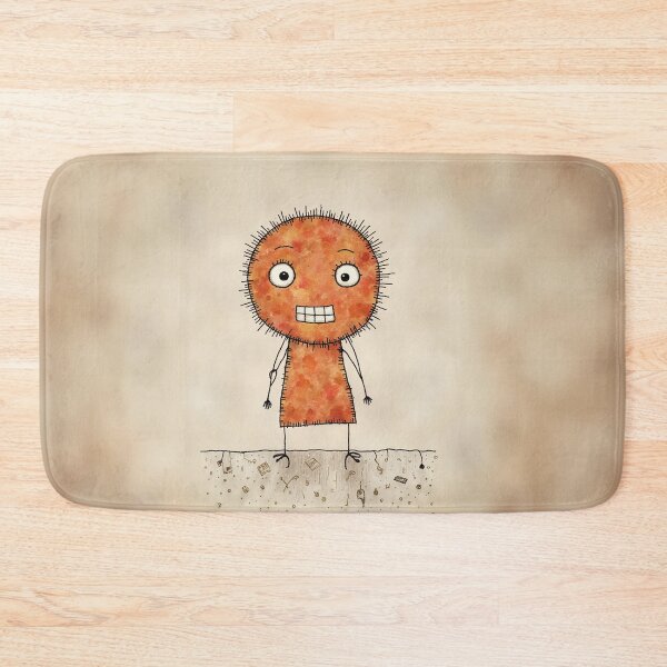 Item preview, Quirky Orange Fuzzy with a Big Smile designed and sold by Whimsical Hug.