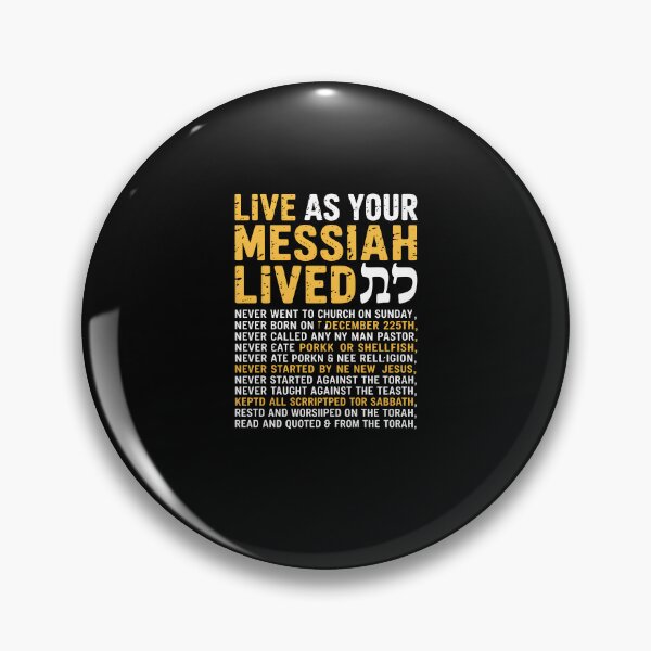 Item preview, Live As Your Messiah Lived Hebrew Roots Faith Design designed and sold by MissRasheedHam.