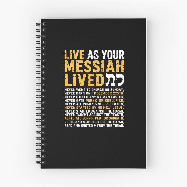 Item preview, Live As Your Messiah Lived Hebrew Roots Faith Design designed and sold by MissRasheedHam.